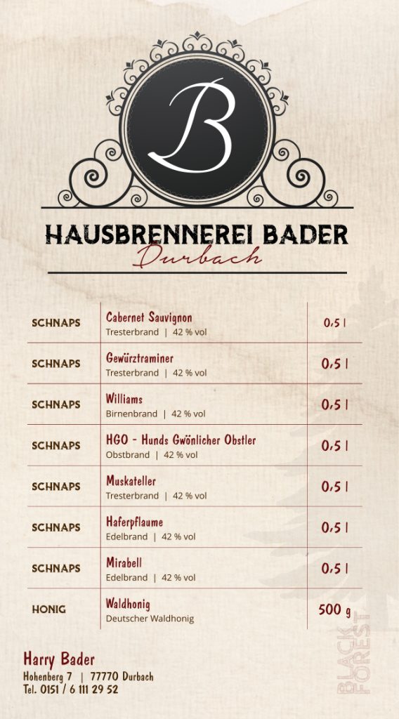 preisliste